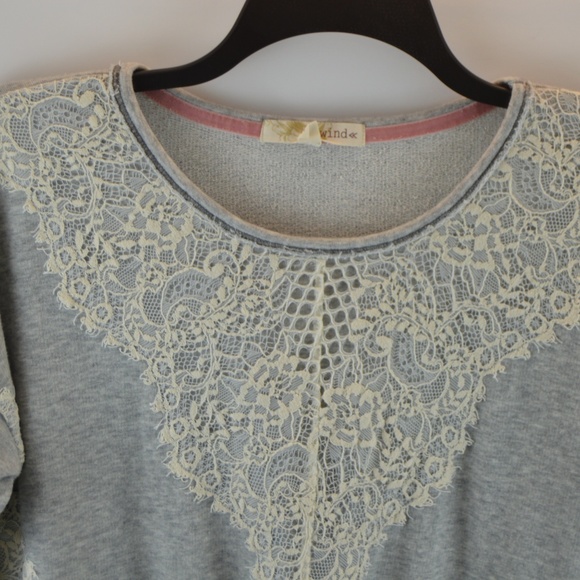 🔴 Rewind  Lace Design Sweatshirt - Picture 3 of 8